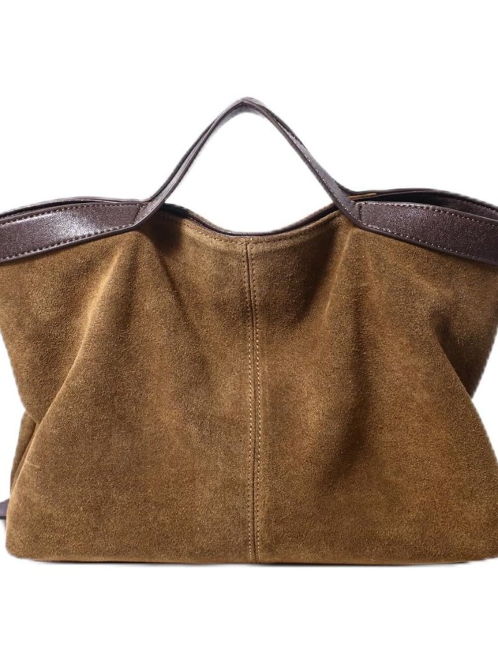 Womens Suede Leather Shoulder Handbag Top-handle Crossbody Purse